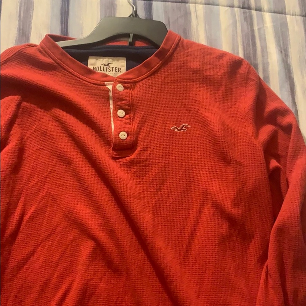 Orange hollister long sleeve